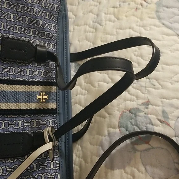 Tory burch Blue Gemini  link tote Canvas - Picture 11 of 13